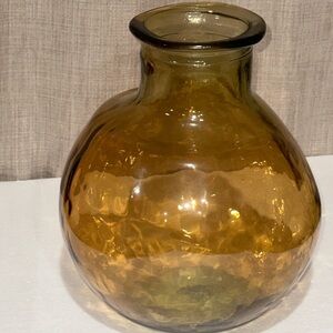 Amber Glass Vase